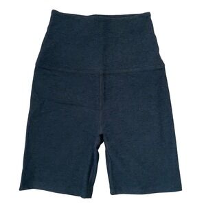 Beyond Yoga Spacedye Keep Pace 7" Short High Waist Biker Heathered Charcoal S